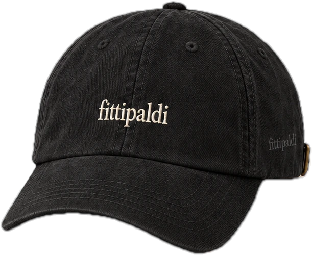 Boné preto com logo fittipaldi