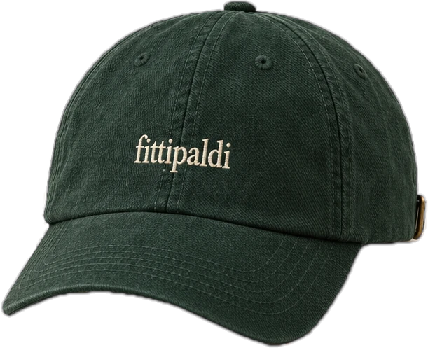 Boné verde com logo fittipaldi